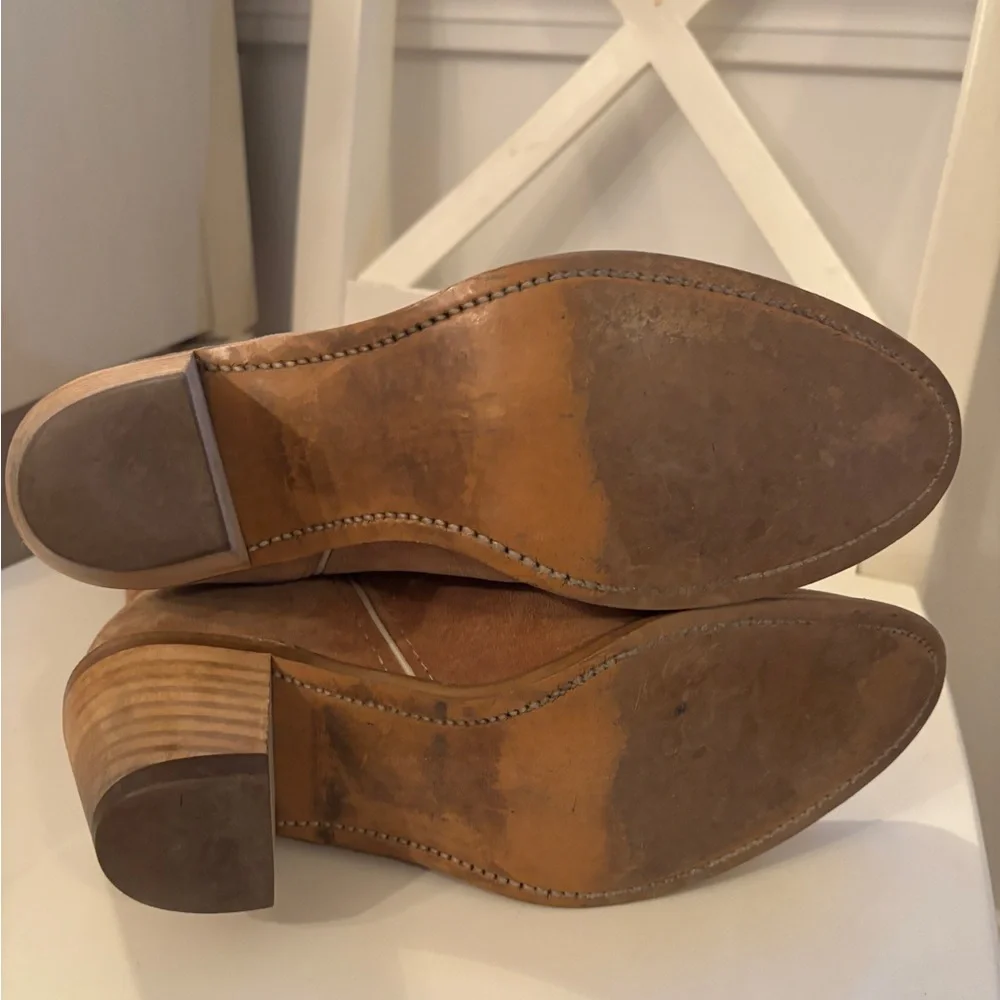 Wolverine suede Cowboy boots, Western wear brown Size 8 - Picture 5 of 8